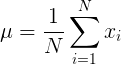 population mean