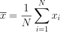 Sample mean